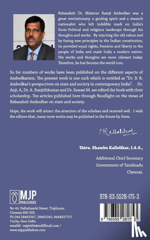 Anji, Ranjithkumar, A., Eswari, M. - DR. B. R. AMBEDKAR'S PERSPECTIVES ON STATE AND SOCIETY IN CONTEMPORARY INDIA