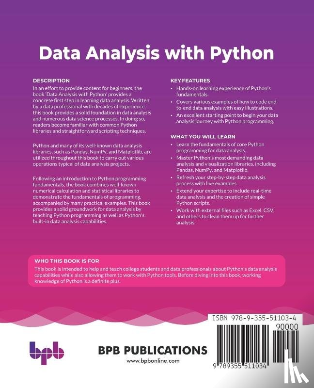 Dixit, Rituraj - Data Analysis with Python