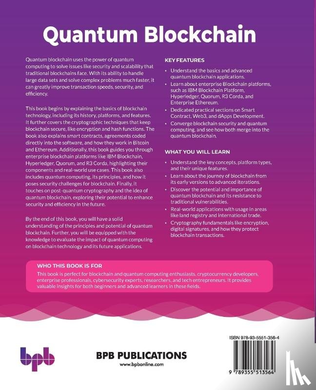 Shrivas, Mahendra Kumar, Kant Hiran, Kamal - Quantum Blockchain