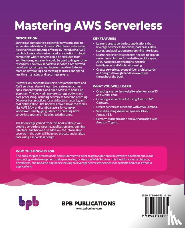 Calles, Miguel A. - Mastering AWS Serverless
