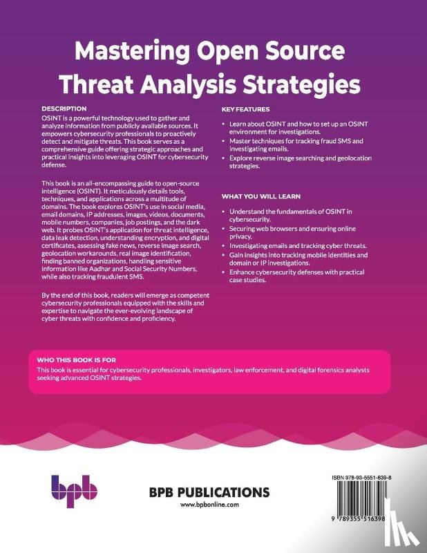 Rai, Vishal - Mastering Open Source Threat Analysis Strategies