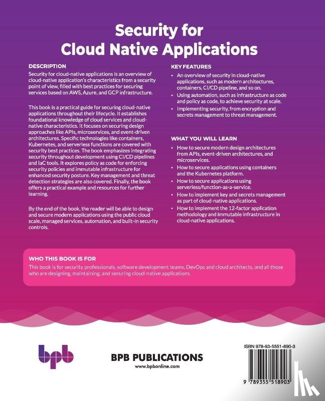 Estrin, Eyal - Security for Cloud Native Applications