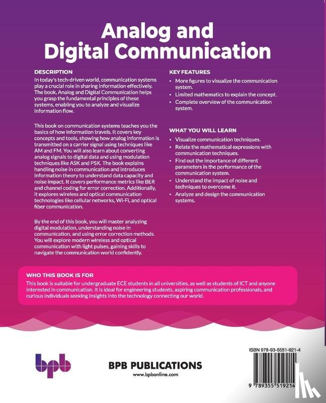 Mahapatra, Rajarshi - Analog and Digital Communication