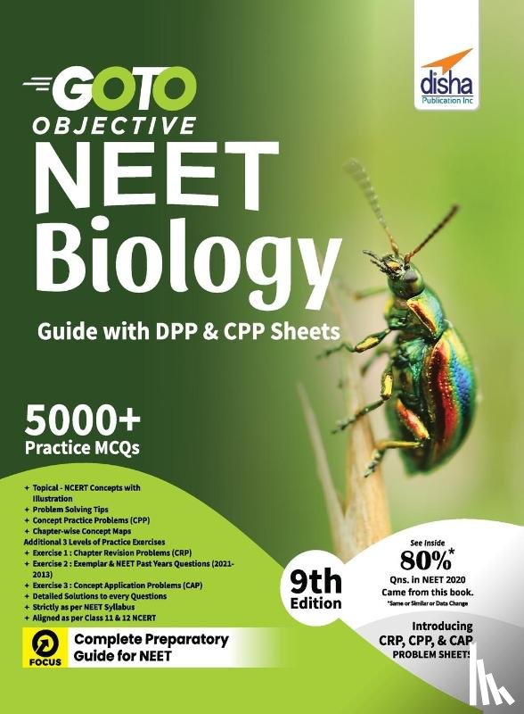 Disha Experts - GO TO Objective NEET Biology Guide with DPP & CPP Sheets 9th Edition
