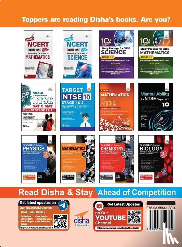 Disha Experts - 10 YEAR-WISE Solved Papers (2013 - 2022) for CBSE Class 10 Science with Value Added Notes 2nd Edition