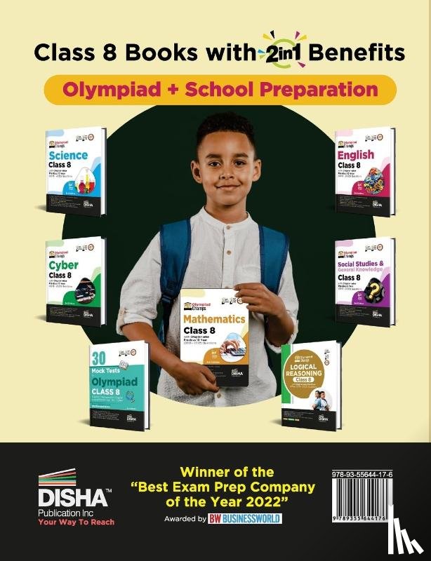 Disha Experts - Olympiad Champs Mathematics Class 8 with Chapter-Wise Previous 10 Year (2013 - 2022) Questions Complete Prep Guide with Theory, Pyqs, Past & Practice Exercise