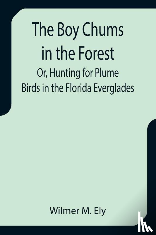 M Ely, Wilmer - The Boy Chums in the Forest; Or, Hunting for Plume Birds in the Florida Everglades