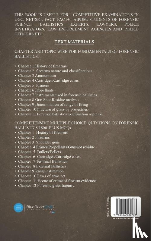 Waghmare, Narayan - Fundamentals of Forensic Ballistics and Comprehensive - Multiple Choice Questions