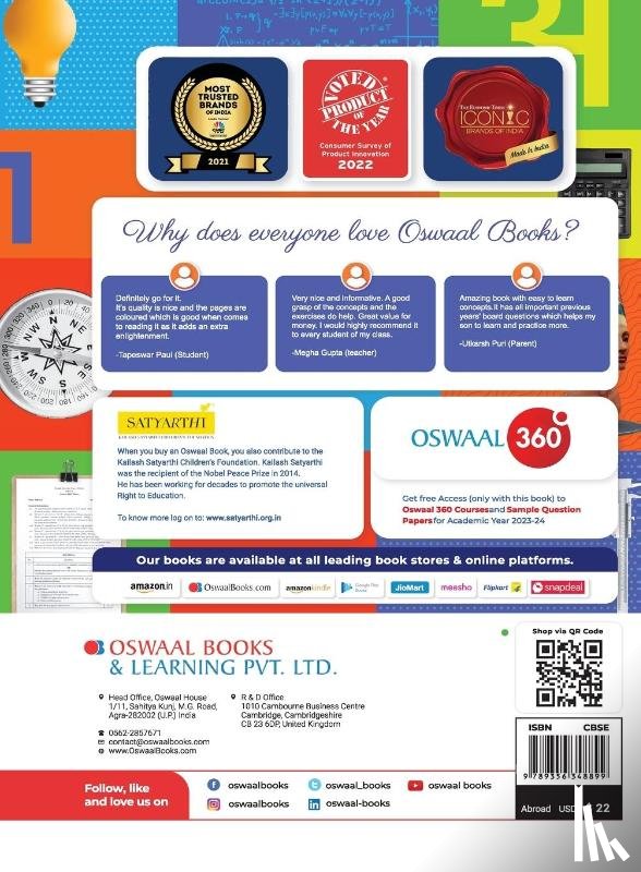 Oswaal Editorial Board - Oswaal CBSE Class 10 Hindi - B Question Bank 2023-24 Book