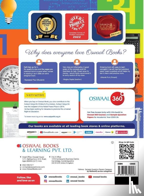 Oswaal Editorial Board - Oswaal CBSE Class 10 Computer Application Question Bank (2024 Exam)