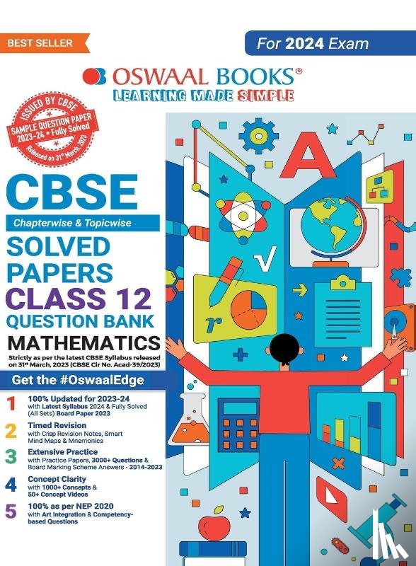 Oswaal Editorial Board - Oswaal CBSE Class 12 Mathematics Question Bank 2023-24 Book