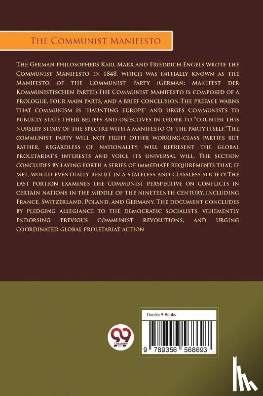 Engels, Karl Marx and Friedrich - The Communist Manifesto
