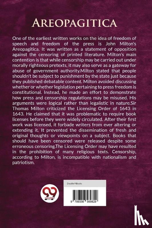 Milton, John - Areopagitica