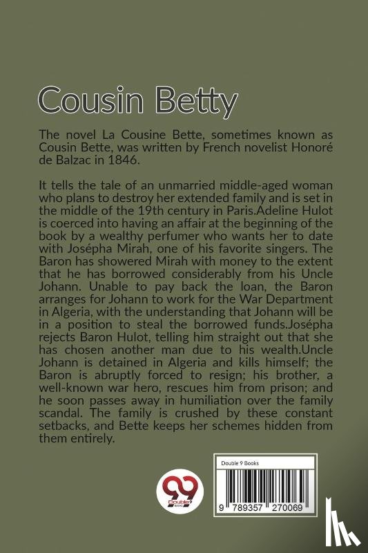 Balzac, Honore De - Cousin Betty