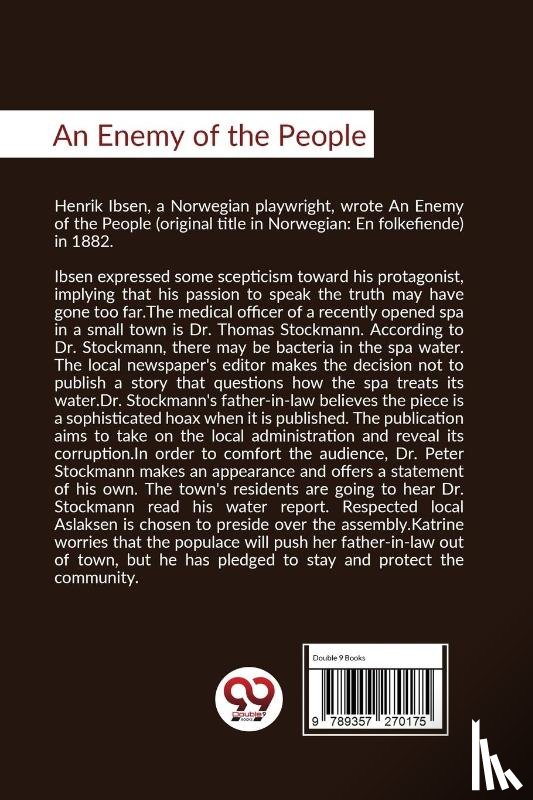 Ibsen, Henrik - An Enemy of the People