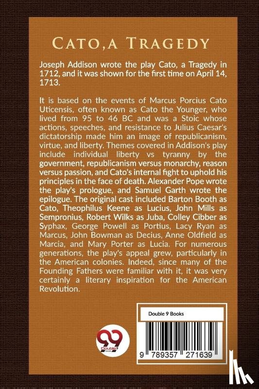 Addison, Joseph - Cato, a Tragedy