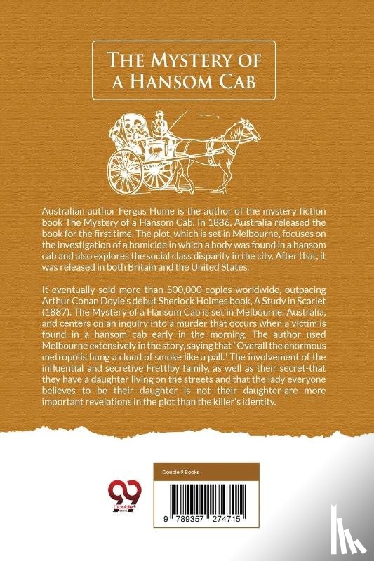 Hume, Fergus - The Mystery of a Hansom CAB