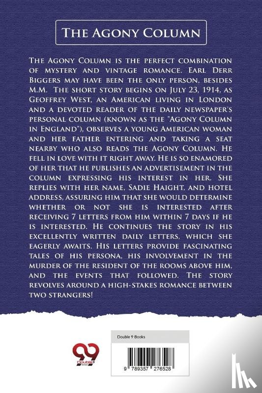 Biggers, Earl Derr - The Agony Column