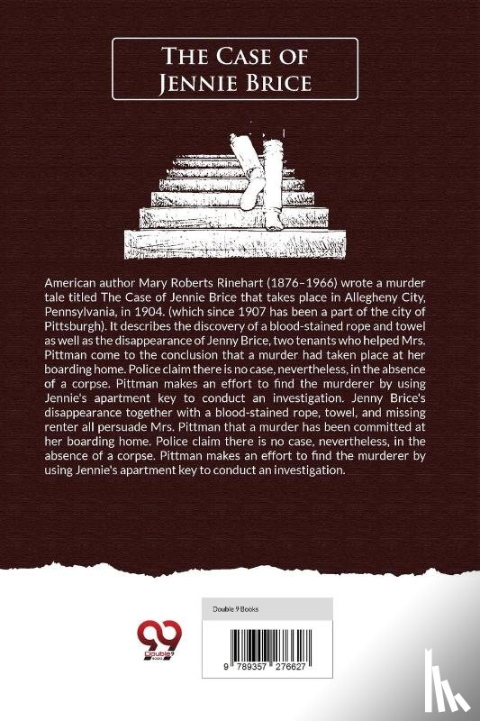 Rinehart, Mary Roberts - The Case Of Jennie Brice