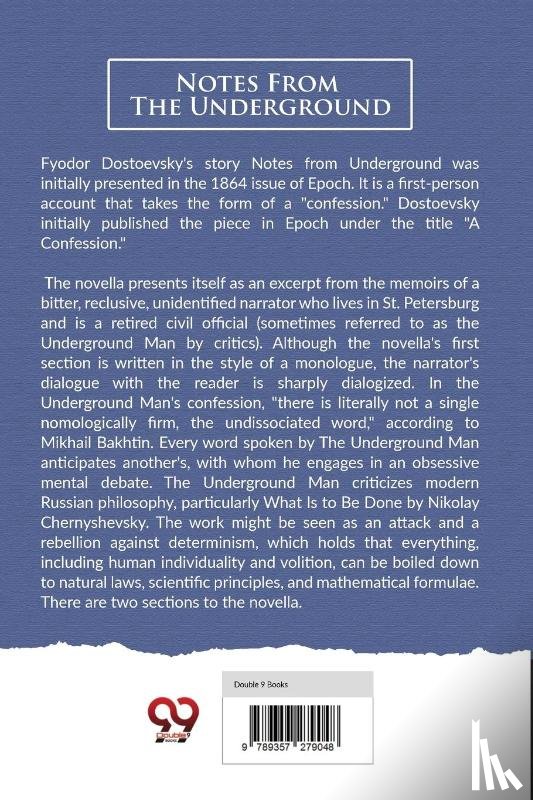 Dostoyevsky, Fyodor - Notes from the Underground