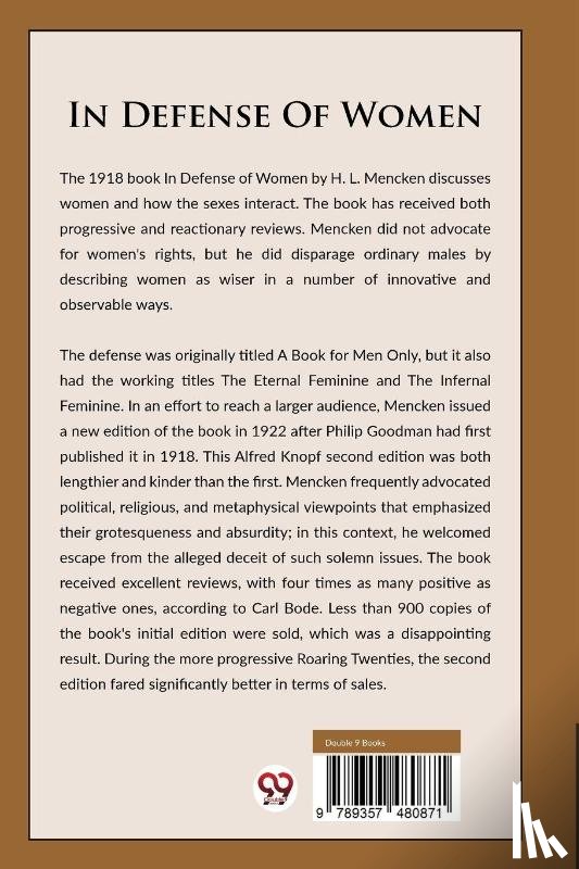 Mencken, H. L. - In Defense of Women