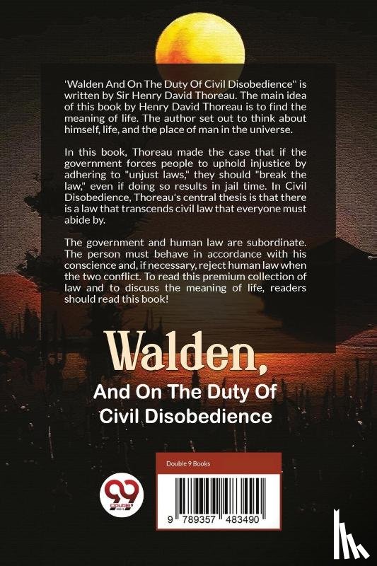 Thoreau, Henry David - Walden, And On The Duty Of Civil Disobedience
