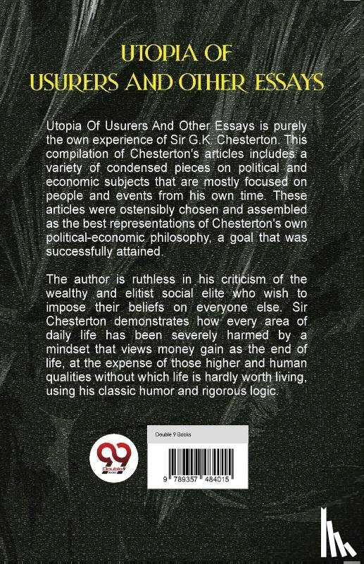 Chesterton, G.K. - Utopia of Usurers and Other Essays