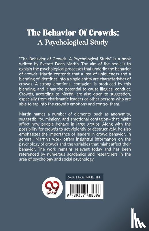 Martin, Everett Dean - The Behavior Of Crowds: A Psychological Study