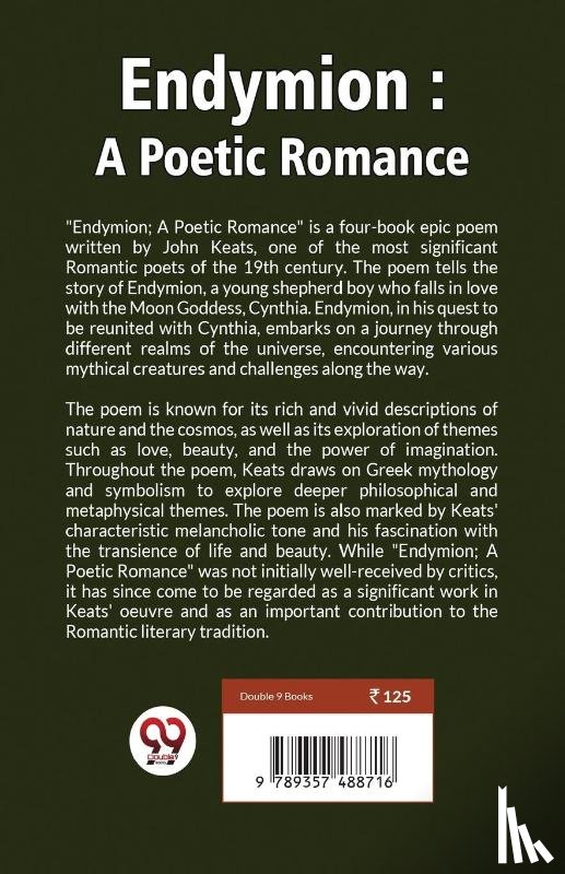 Keats, John - Endymion : A Poetic Romance
