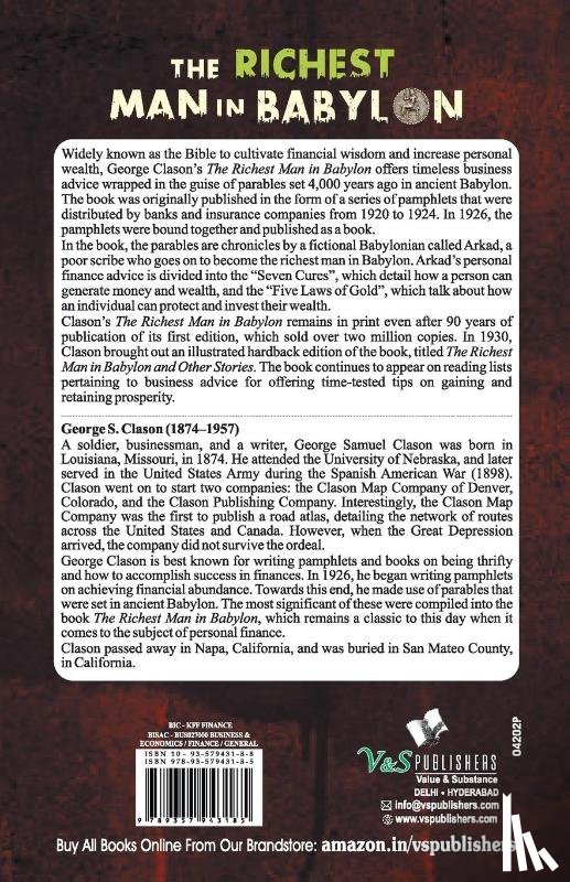 Clason, George Samuel - The Richest Man In Babylon