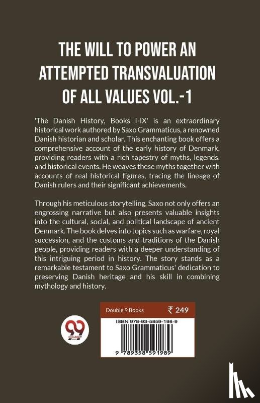 Nietzsche, Friedrich - The Will To Power An Attempted Transvaluation Of All Values Vol.-1