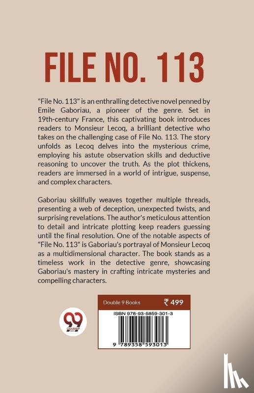 Gaboriau, Emile - File No. 113