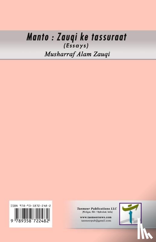 Musharraf Alam Zauqi - Manto - Zauqi ke tassuraat