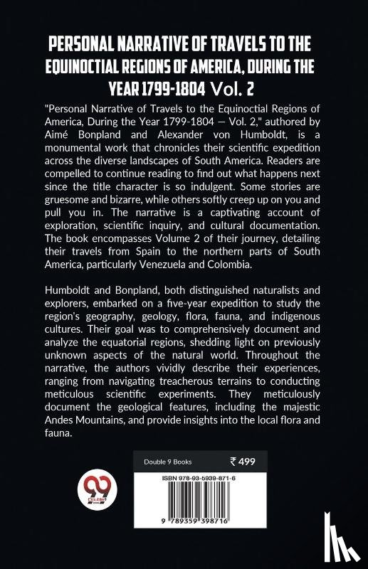 Bonpland, Aime, Humboldt, Alexander Von - Personal Narrative of Travels to the Equinoctial Regions of America, During the Year 1799-1804 Vol. 2