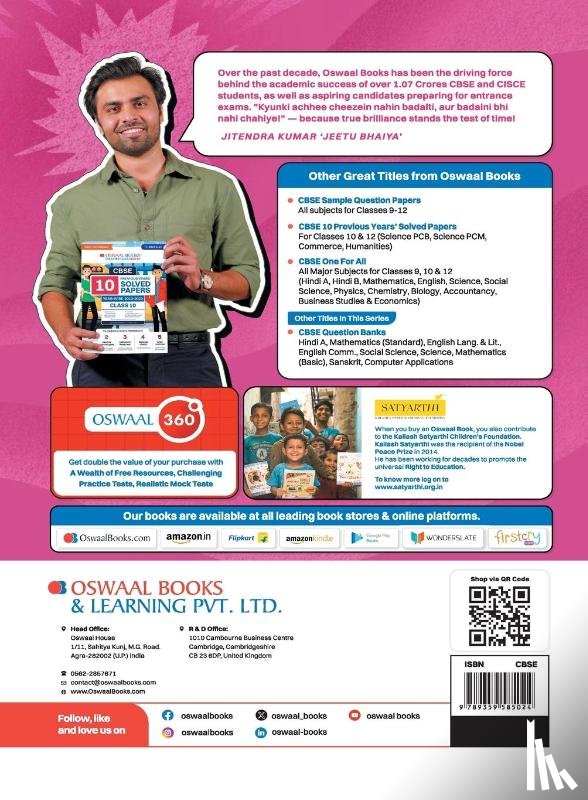 Oswaal Editorial Board - Oswaal CBSE Question Bank Class 10 Hindi-B, Chapterwise and Topicwise Solved Papers For Board Exams 2025