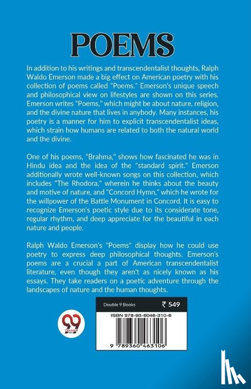 Waldo Emerson, Ralph - POEMS