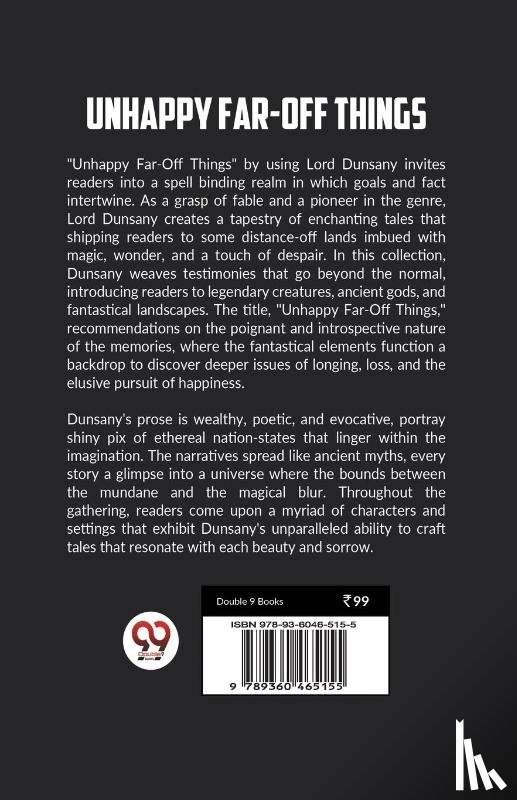 Lord Dunsany - UNHAPPY FAR-OFF THINGS (Edition2023)