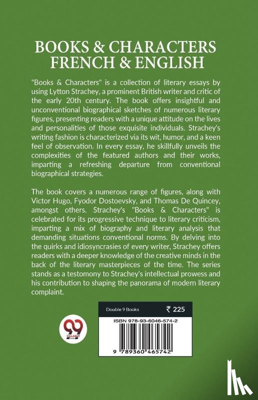Strachey, Lytton - BOOKS & CHARACTERSFRENCH & ENGLISH (Edition2023)