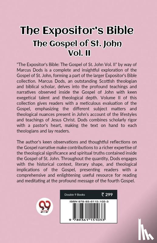 Dods, Marcus - The Expositor's Bible The Gospel of St. John Vol. II