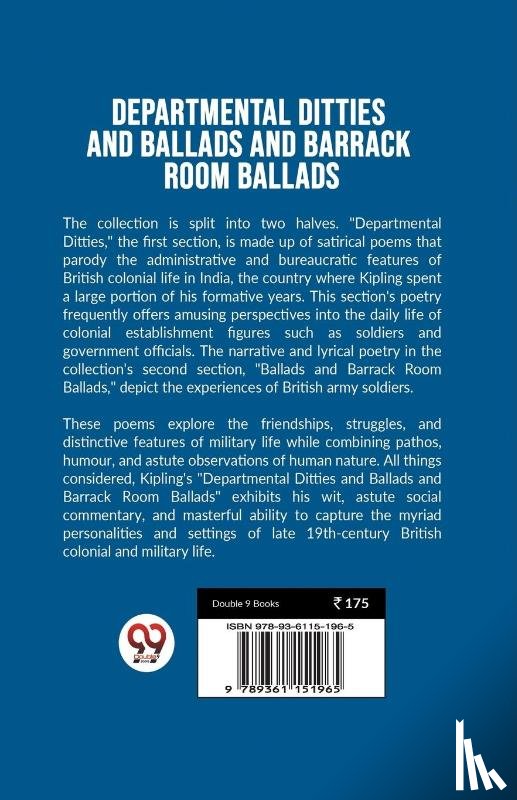 Kipling, Rudyard - Departmental Ditties And Ballads And Barrack Room Ballads