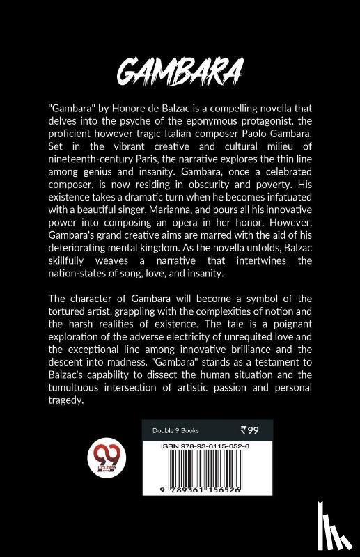 De Balzac, Honore - Gambara