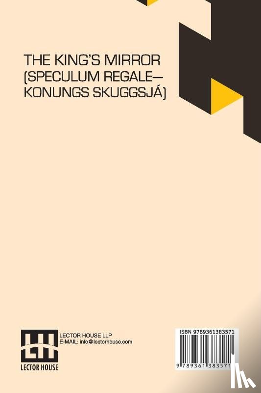 Larson, Laurence Marcellus - The King s Mirror (Speculum Regale Konungs Skuggsja)