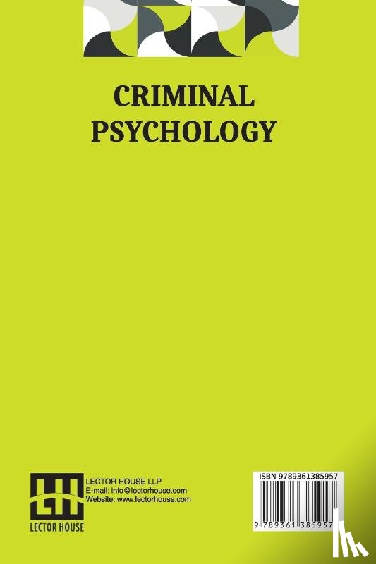 Gross, Hans - Criminal Psychology