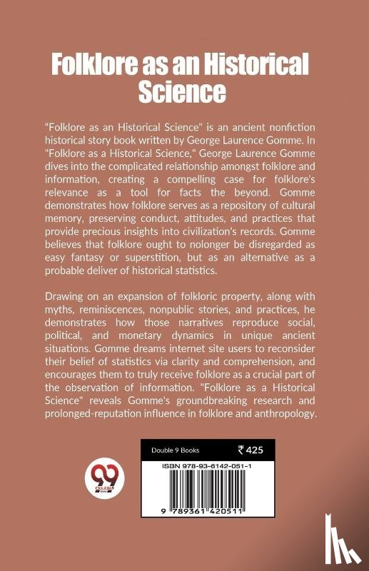 Gomme, George Laurence - Folklore as an Historical Science