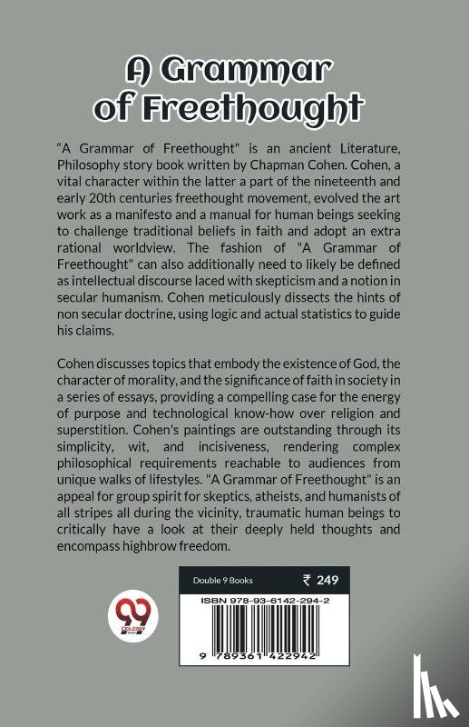 Cohen, Chapman - A Grammar of Freethought