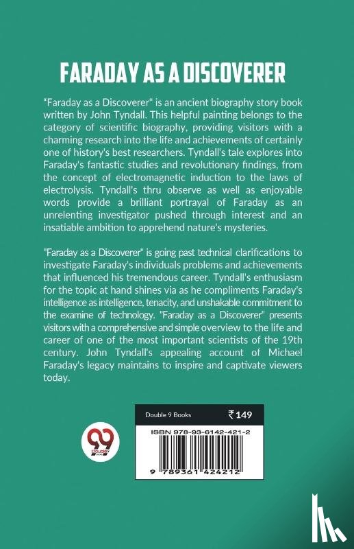 Tyndall, John - Faraday as a Discoverer (Edition2023)