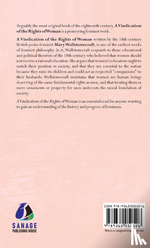 Wollstonecraft, Mary - A Vindication of the Rights of Woman - [DELUXE HARDCOVER EDITION]