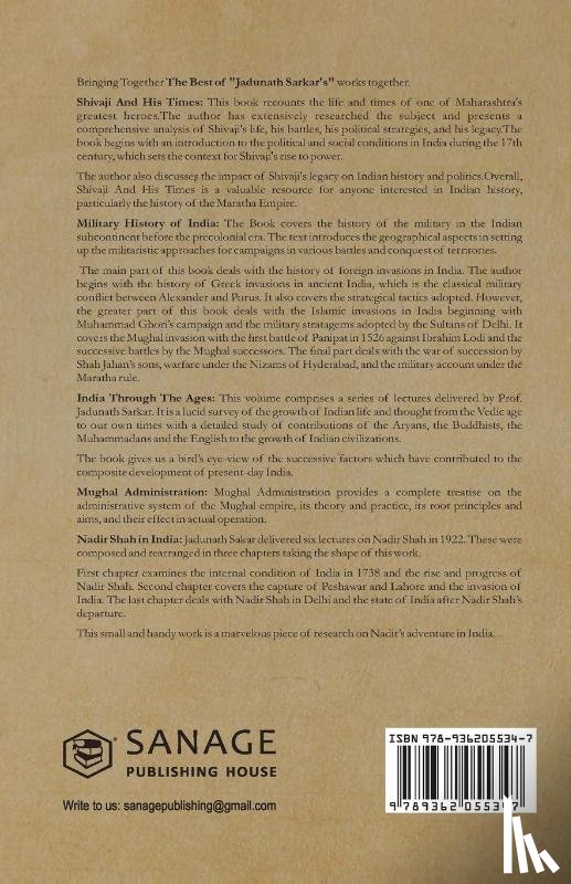 Sarkar, Jadunath - Jadunath Sarkar Collection (5 Books)