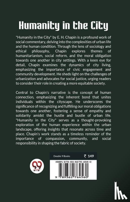 Chapin, E H - Humanity in the City (Edition2023)