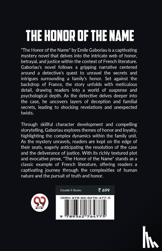 Gaboriau, Emile - The Honor of the Name